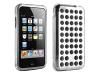 DLO HybridShell - Case for digital player - silicone, polycarbonate, rubber - clear with black accents - iPod touch (2G)