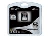 PNY Optima - Flash memory card - 4 GB - Class 4 - SDHC