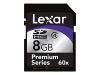 Lexar Premium - Flash memory card - 8 GB - Class 4 - SDHC