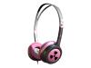Ifrogz Earpollution Toxix - Headphones ( ear-cup ) - pink