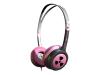 Ifrogz Earpollution Toxix - Headphones ( ear-cup ) - pink