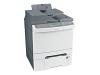 Lexmark X544dtn - Multifunction ( fax / copier / printer / scanner ) - colour - laser - copying (up to): 23 ppm (mono) / 23 ppm (colour) - printing (up to): 23 ppm (mono) / 23 ppm (colour) - 900 sheets - 33.6 Kbps - Hi-Speed USB, 10/100 Base-TX, USB host