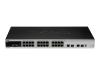D-Link xStack DES-3528 - Switch - 24 ports - EN, Fast EN - 10Base-T, 100Base-TX + 2x10/100/1000Base-T/SFP (mini-GBIC)(uplink), 2x10/100/1000Base-T(uplink) - 1U   - stackable