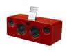 Fireant fa-002r - Portable speakers with digital player dock for iPod - 30 Watt (Total) - 2-way - red