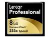 Lexar Professional - Flash memory card - 8 GB - 233x - CompactFlash Card