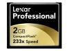 Lexar Professional - Flash memory card - 2 GB - 233x - CompactFlash Card