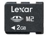 Lexar - Flash memory card ( M2 to Memory Stick Duo adapter included ) - 2 GB - Memory Stick Micro (M2)