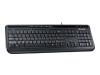 Microsoft Wired Keyboard 600 - Keyboard - USB - black - Belgium AZERTY