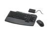IBM - Keyboard - wireless - 105 keys - mouse - USB wireless receiver - black - French