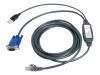 Avocent - Video / USB cable - 4 PIN USB Type A, HD-15 (M) - RJ-45 (M) - 2.1 m ( CAT 5 )
