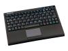 Keysonic ACK-340 BT - Keyboard - wireless - Bluetooth - touchpad - Bluetooth 2.0 EDR USB adapter - Nordic - retail
