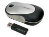 Kensington Ci10 Fit Wireless Notebook Laser Mouse - Mouse - laser - wireless - RF - USB wireless receiver - black, silver