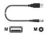 Chip PC USB Power Cable - Power cable - 4 pin USB Type A (power only) (M) - DC jack (M) - 1.8 m