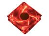 Akasa Quiet Red Hot AK-274CR-4RDS - Case fan - 120 mm - crystal red