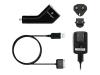 Kensington Wall & car charger for iPod & iPhone - iPhone / iPod charging / data cable with car, AC power adapter kit - black