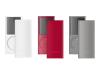 Belkin Simple Silicone Sleeve - Case for digital player - silicone - grey, white, red - iPod nano (4G) (pack of 3 )