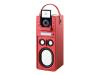 Audio Pro Porto - Portable speakers with digital player dock for iPod - 26 Watt - red