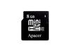 Apacer - Flash memory card ( miniSDHC to SD adapter included ) - 8 GB - Class 2 - miniSDHC