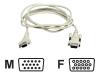 Belkin PRO Series VGA Monitor Extension Cable - VGA extender - HD-15 (M) - HD-15 (F) - 1.8 m - molded, thumbscrews, stranded