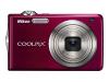 Nikon Coolpix S630 - Digital camera - compact - 12.0 Mpix - optical zoom: 7 x - supported memory: MMC, SD, SDHC - red