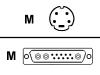 Sony - Mouse cable - 4 PIN mini-DIN (M) - 13W3 (M) - 2 m