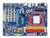 Gigabyte GA-M720-US3 - Motherboard - ATX - nForce 720D MCP - Socket AM2+ - UDMA133, Serial ATA-300 (RAID) - Gigabit Ethernet - FireWire - High Definition Audio (8-channel)