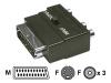 Belkin - Video / audio adaptor - S-Video / composite video / audio - SCART (M) - 4 PIN mini-DIN, RCA (F) - black