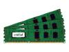 Crucial - Memory - 12 GB ( 3 x 4 GB ) - DIMM 240-pin - DDR3 - 1066 MHz / PC3-8500 - CL7 - 1.5 V - registered - ECC