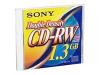 Sony - 5 x DD-RW - 1.3 GB 4x - storage media