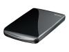 Buffalo MiniStation Lite HD-PE250U2/BK - Hard drive - 250 GB - external - Hi-Speed USB - crystal black