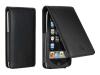 DLO SlimFolio - Case for digital player - fabric, leather - black - iPod touch, iPod touch (2G)