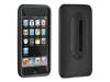 DLO Jam Jacket with Earphone Management - Case for digital player - silicone - black - iPod touch (2G)