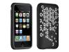DLO Jam Jacket - Case for cellular phone - silicone - black, clear - Apple iPhone 3G