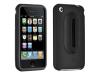 DLO Jam Jacket with Earphone Management - Case for cellular phone - silicone - black - Apple iPhone 3G