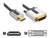 Bandridge  Profigold - Video cable - HDMI / DVI - 19 pin HDMI (M) - DVI-D (M) - 2 m - shielded