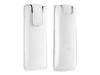 Philips SlimSleeve - Case for digital player - fabric, leather - white - iPod nano