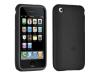 DLO Jam Jacket - Case for cellular phone - silicone - black - Apple iPhone 3G