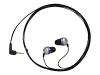 Koss The Plug - Headphones ( ear-bud ) - black, metallic silver