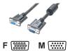 StarTech.com Coax VGA Monitor Extension Cable - VGA extender - HD-15 (M) - HD-15 (F) - 4.6 m - molded