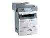 Lexmark X466dte - Multifunction ( fax / copier / printer / scanner ) - B/W - laser - copying (up to): 38 ppm - printing (up to): 38 ppm - 850 sheets - 33.6 Kbps - Hi-Speed USB, 10/100 Base-TX, USB host
