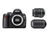 Nikon D5000 - Digital camera - SLR - 12.3 Mpix - Nikon AF-S DX 18-55mm and 55-200mm lenses - optical zoom: 3 x - supported memory: SD, SDHC