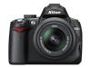 Nikon D5000 - Digital camera - SLR - 12.3 Mpix - Nikon AF-S DX 18-55mm lens - optical zoom: 3 x - supported memory: SD, SDHC