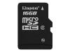Kingston - Flash memory card - 16 GB - Class 2 - microSDHC