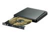 HP dvd555s 8X External Multiformat DVD Writer - Disk drive - DVDRW (R DL) / DVD-RAM - 8x/8x/5x - Hi-Speed USB - external - LightScribe 1.2