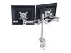 NewStar FPMA-D1030D - Mounting kit ( desk clamp mount, 2 articulating arms ) for LCD display - silver - screen size: 10