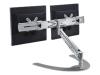 NewStar FPMA-D940DD - Mounting kit ( desk clamp mount, 2 articulating arms ) for LCD display - silver - screen size: 10