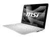 MSI X-Slim Series X340-030NL - Core 2 Solo SU3500 / 1.4 GHz ULV - RAM 2 GB - HDD 500 GB - GMA 4500 Shared Video Memory (UMA) - Gigabit Ethernet - WLAN : Bluetooth, 802.11b/g/n (draft) - Vista Home Premium - 13.4