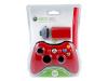 Microsoft Xbox 360 Limited Edition Red Wireless Controller and Play & Charge Kit - Game pad - Microsoft Xbox 360 - black, red