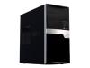 Enlight EN 2F03 - Mini tower - micro ATX - power supply 350 Watt - black silver - USB/Audio