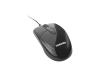 Toshiba Compact Optical Mouse - Mouse - optical - wired - USB - glossy black